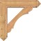 Ekena Millwork Olympic Arts and Crafts Smooth Bracket w/ Offset Brace, Western Red Cedar, 7 1/2"W x 32"D x 32"H BKT0806X32X32OLY03SWR - alternate 2